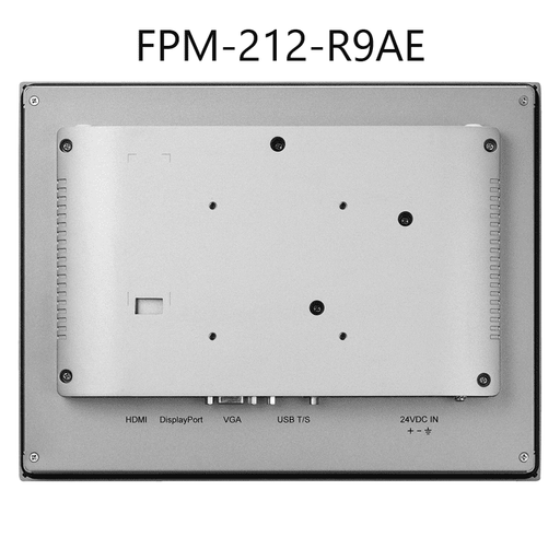 part number FPM-212-R9AE 12" XGA Industrial Monitors with Resistive Touch Control, Direct HDMI, DP, and VGA Ports, 24 VDC in image