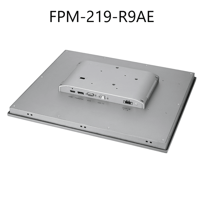part number FPM-219-R9AE 19" SXGA Industrial Monitors with Resistive Touch Control, Direct HDMI, DP, and VGA Ports, 24 VDC in image