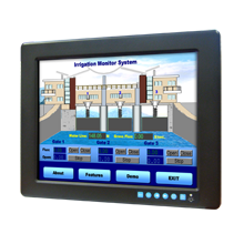 part number FPM-3121G-R3BE 12.1" XGA Industrial Monitor with Resistive Touchscreen, Direct-VGA, DVI and Wide Operating Temperature image