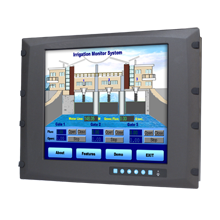 part number FPM-3171G-R3BE 17" SXGA Industrial Monitor with Resistive Touchscreen, Direct-VGA and DVI Ports, and Wide Operating Temperature Range image