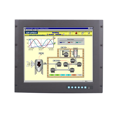 part number FPM-3191G-R3BE 19" SXGA Industrial Monitor with Resistive Touch Control, Direct VGA, and DVI Ports image