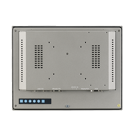 part number FPM-7121T-R3AE 12.1" XGA Industrial Monitor with Resistive Touchscreen, Direct-VGA/DP and Wide Operating Temperature Range image