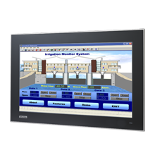 part number FPM-7181W-P3AE 18.5" WXGA Industrial Monitor with PCAP Touch Control, Direct VGA, and DVI Ports image