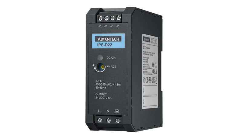 part number IPS-D22A60W24V-A D22 DIN Rail  A/D 100-240V 60W 24V image