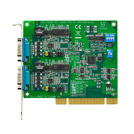 part number PCI-1602C-AE 2 port RS232/422/485 PCI Communication Card with Isolation image
