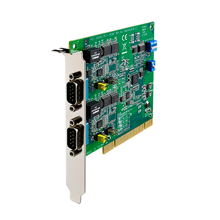 part number PCI-1602B-CE 2-port RS-232/422/485 PCI Communication Card with Surge image