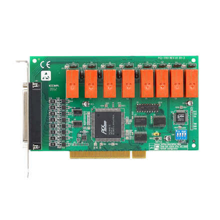 part number PCI-1761-BE 8-ch Relay and 8-ch Isolated Digital Input PCI Card image