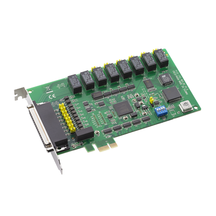 part number PCIE-1760-B 8-ch Relay & 8-ch IDI Universal PCIE Card image