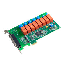part number PCIE-1761H-AE 8-ch Relay and 8-ch Isolated Digital Input PCIe Card image