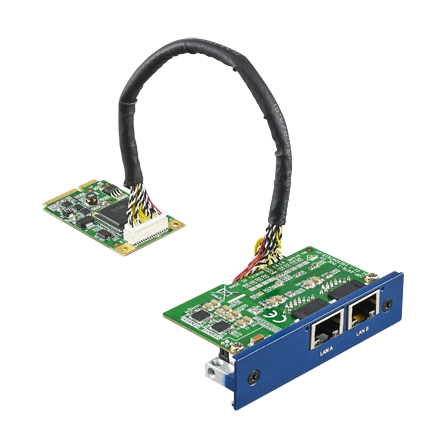 part number PCM-24R2GL-AE iDoor Module: 2-Port Gigabit Ethernet, Intel® I350, mPCIe, RJ45 image
