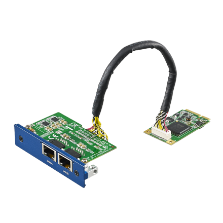 part number PCM-24R2GL-AE iDoor Module: 2-Port Gigabit Ethernet, Intel® I350, mPCIe, RJ45 image