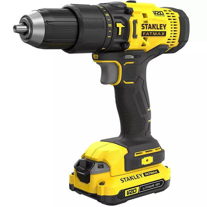 Stanley 1500 RPM Brush Hammer Drill Machine (With Battery), SCD711D2K-B1