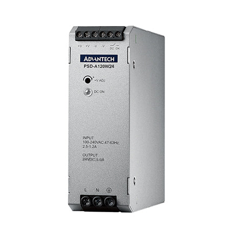 part number PSD-A120W24 DIN Rail AC to DC 100-240V 120W 24V image
