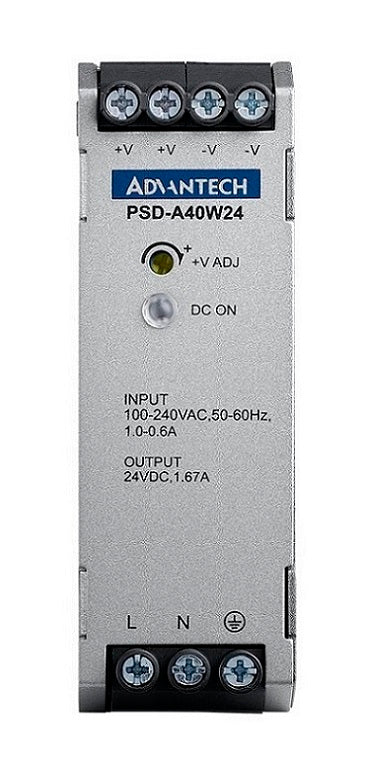 part number PSD-A40W24 DIN Rail AC to DC 100-240V 40W 24V image