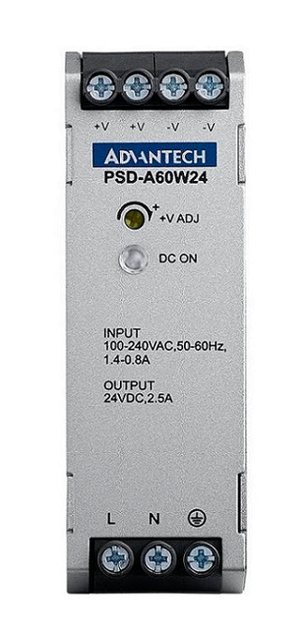 part number PSD-A60W24 DIN Rail AC to DC 100-240V 60W 24V image
