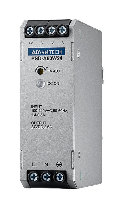 part number PSD-A60W24 DIN Rail AC to DC 100-240V 60W 24V image