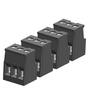 Siemens 6ES7292-2BC30-0XA0 Connector Block, 3-pole, gold (4/PK)