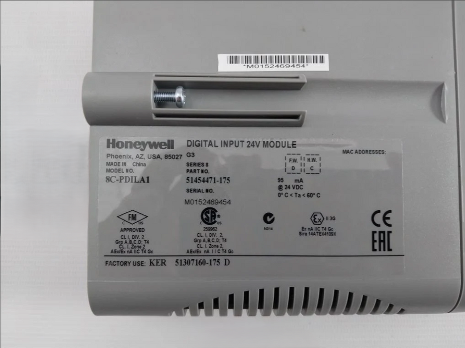 Honeywell 8C-PDILA1 coated digital input module used for industrial DCS systems