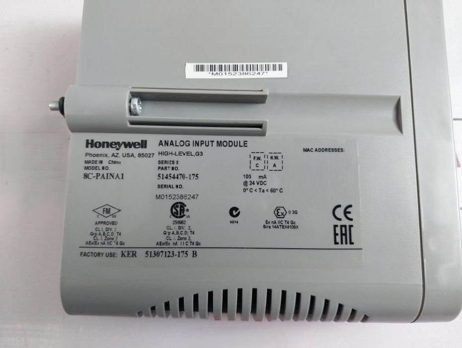 Honeywell 8C-PAINA1 analog input module 16-channel for Series 8 PLC
