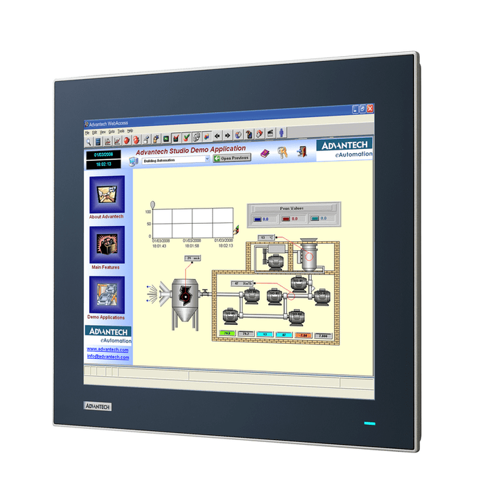 part number TPC-315-RE23A 15" XGA Touch Panel PC, Atom 6425E 2.0 GHz, 8G image