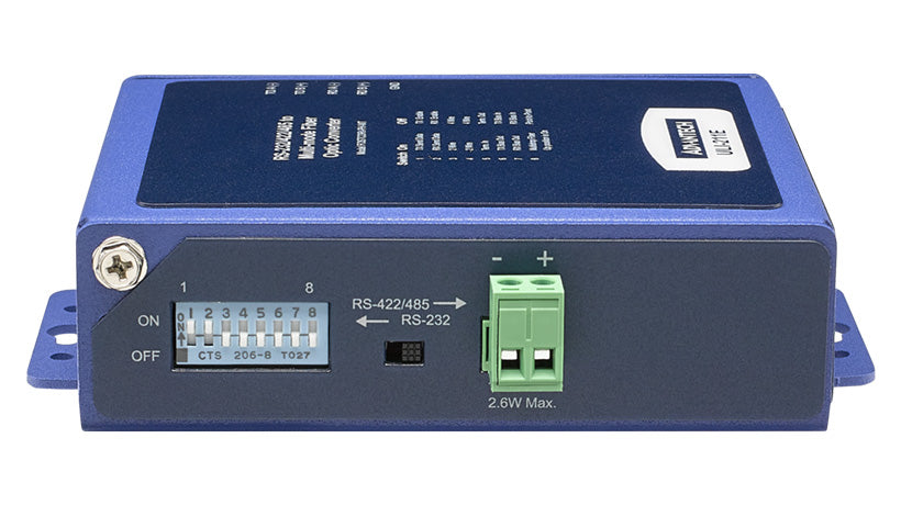 part number BB-FOSTCDRI-PH-MT ULI-211E Serial to Fiber Converter, RS-232/422/485 TB to MM Fiber ST, Ind. Panel, C1D2 image
