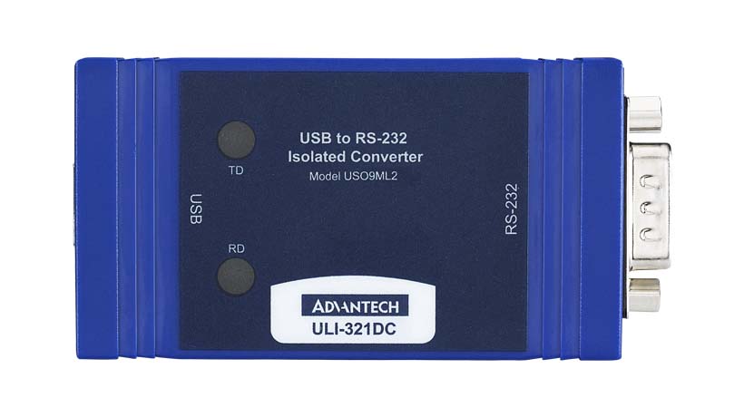 part number BB-USO9ML2-A ULI-321DC - USB 2.0 to RS-232 Converter, DB9 Male. Isolated image