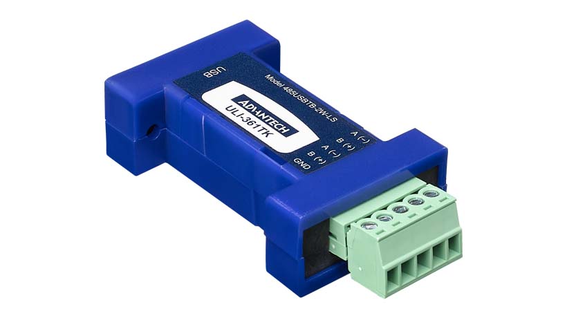 part number BB-485USBTB2WLS-A ULI-361TK - USB to RS-485 2 Wire  (Terminal Block) Converter. Locked Serail Number image