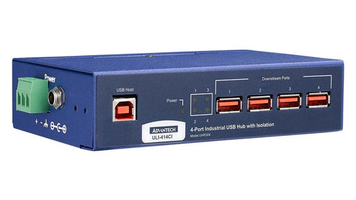 part number BB-UHR304 ULI-414CI - Industrial USB 2.0 Hub, 4 Port, Industrial, Isolated, High Retention Connectors image