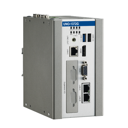 part number UNO-1372G-E3AE Small Size DIN-rail IPC with Intel® Atom™ E3845 image