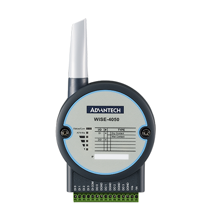 part number WISE-4050-B 4-ch DI and 4-ch DO IoT Wireless I/O Module image