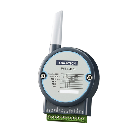part number WISE-4051-B 8DI 2.4G WiFi IoT Wireless I/O with 1RS-485 image