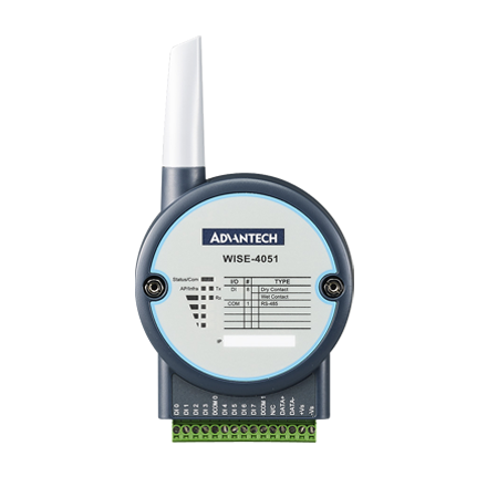 part number WISE-4051-B 8DI 2.4G WiFi IoT Wireless I/O with 1RS-485 image