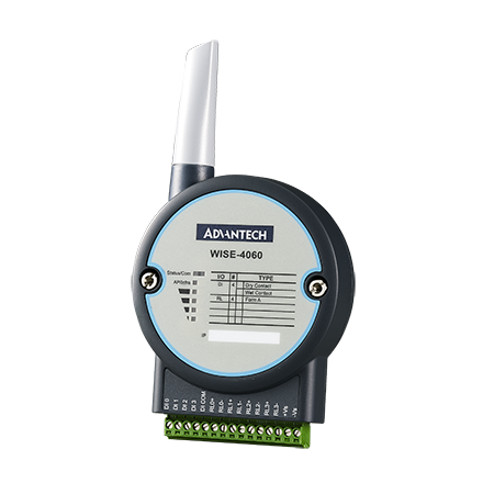 part number WISE-4060-B 4-ch DI and 4-ch Relay IoT Wireless I/O Module image