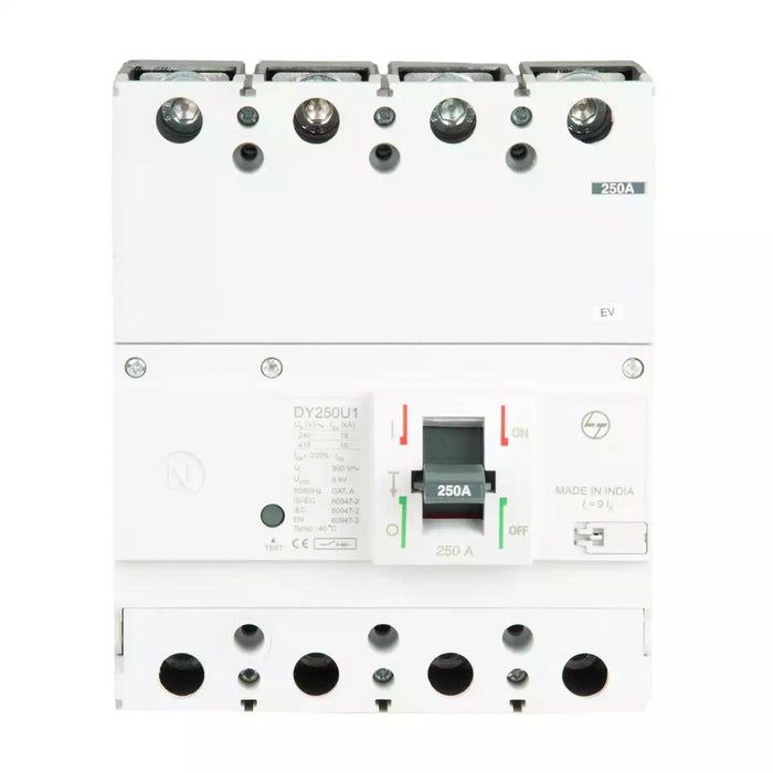 L&T CM98195OOMO 160A 3Pole 10kA MCCB TM Release, Type: DY250U1, 415V AC, 50Hz