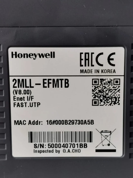 Closeup view of Honeywell 2MLL‑EFMTB 