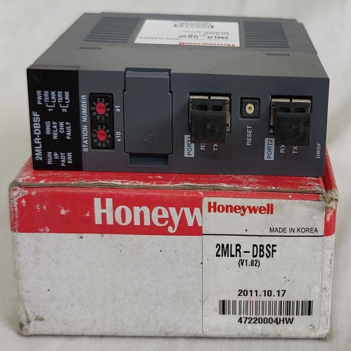 Front view of Honeywell 2MLR‑DBSF fiber-optic expansion driver module