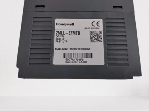 Closeup view Honeywell 2MLL‑EFMF Fast Ethernet fiber-optic module 