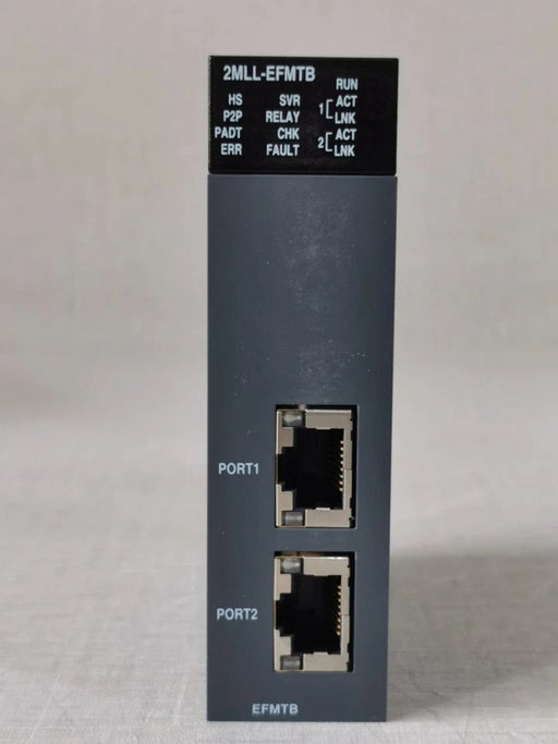 Front view of Honeywell 2MLL‑EFMTB Fast Ethernet module