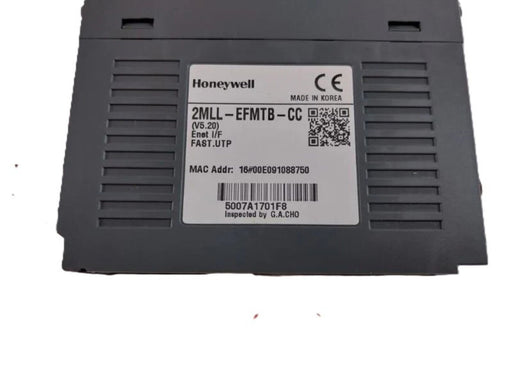 Closeup view Honeywell 2MLL‑EFMTB‑CC conformal‑coated Fast Ethernet module 