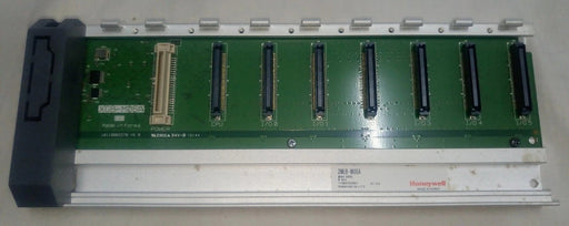 Honeywell 2MLB‑M06A‑CC empty chassis showing 6-slot configuration