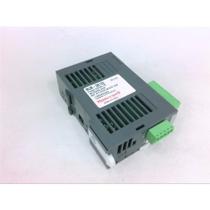 Honeywell MLM‑DR16S PLC base module front view (8 DI/8 Relay DO)