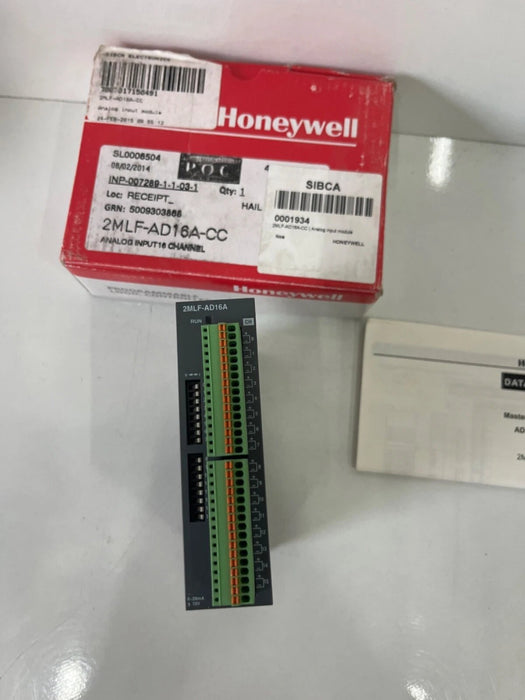 Honeywell 2MLF‑AD16A‑CC 16‑channel analog input module front view