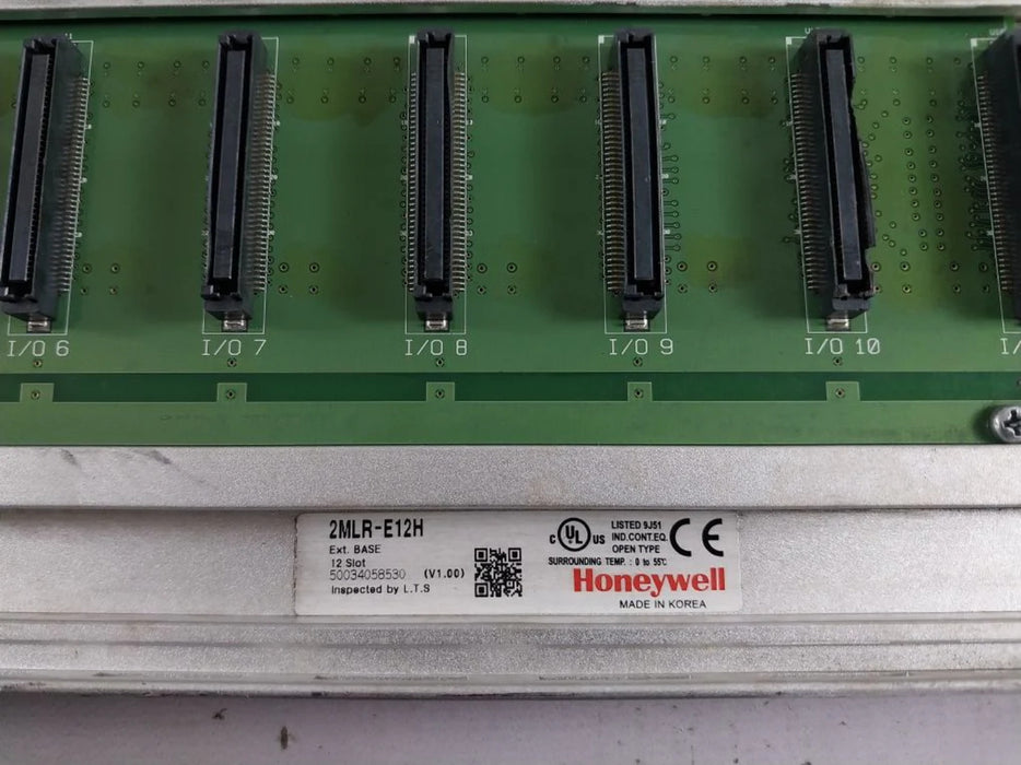 Honeywell 2MLR‑E12H 12‑slot redundant expansion base front view