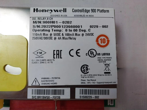 Close up Honeywell 900H01-0202