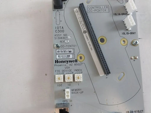 Closeup view of Honeywell 8C-TCNT01 Input/Output Termination Assembly