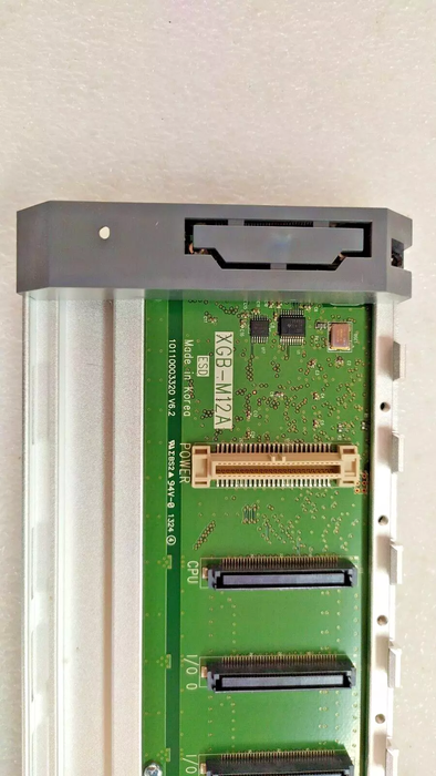 View showing module slots for I/O cards on 2MLB‑M12A
