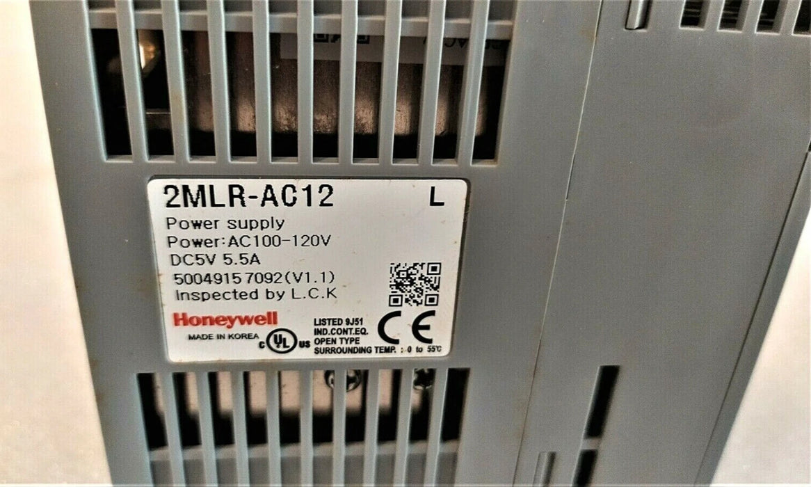Closeup view of Honeywell 2MLR-AC12