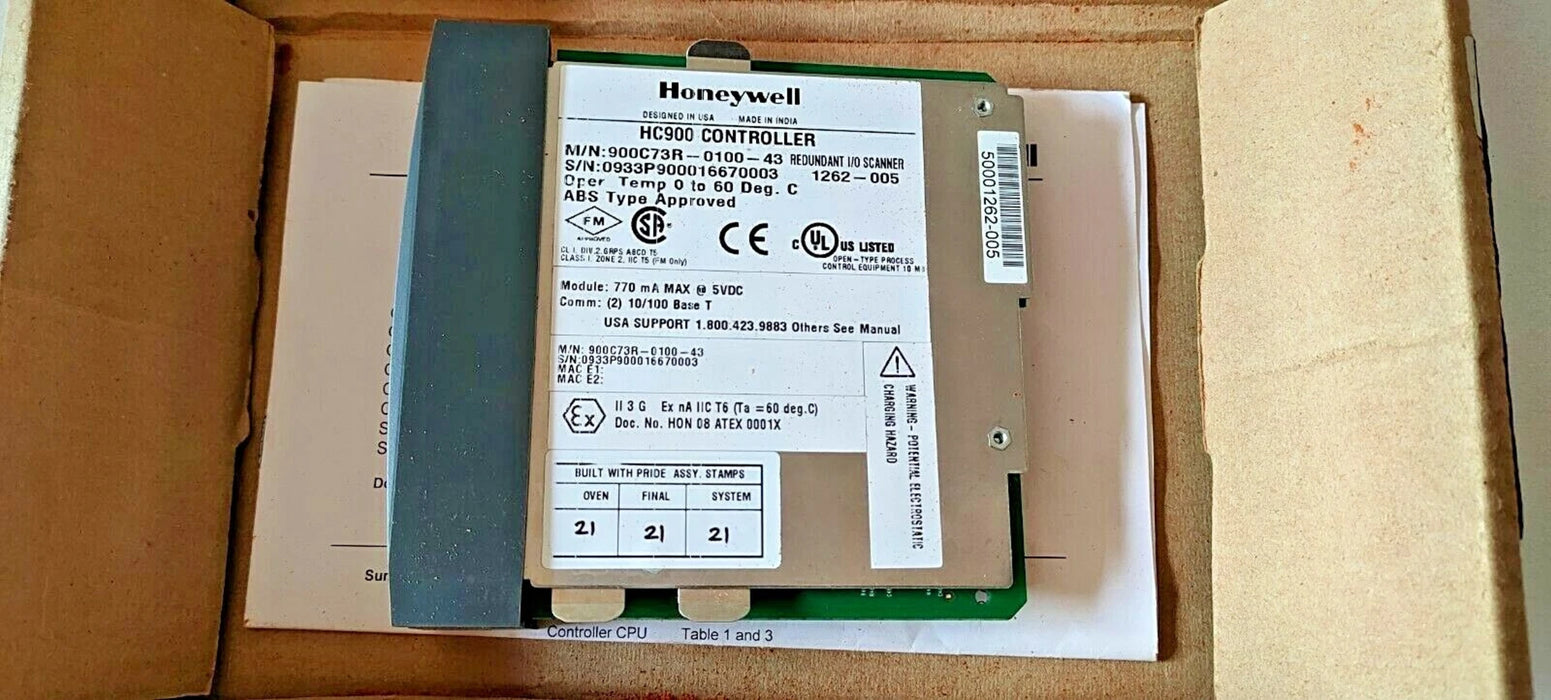 Honeywell 900C73R-0100  | ControlNet Adapter Module | 50001439-250